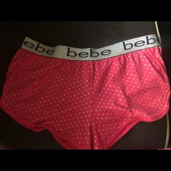 🔥🔥🔥NWT BEBE polkadot two-piece Shorts set or pj set . Super cute. - Picture 4 of 12